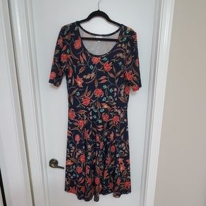 Lularoe Nicole, blue paisley